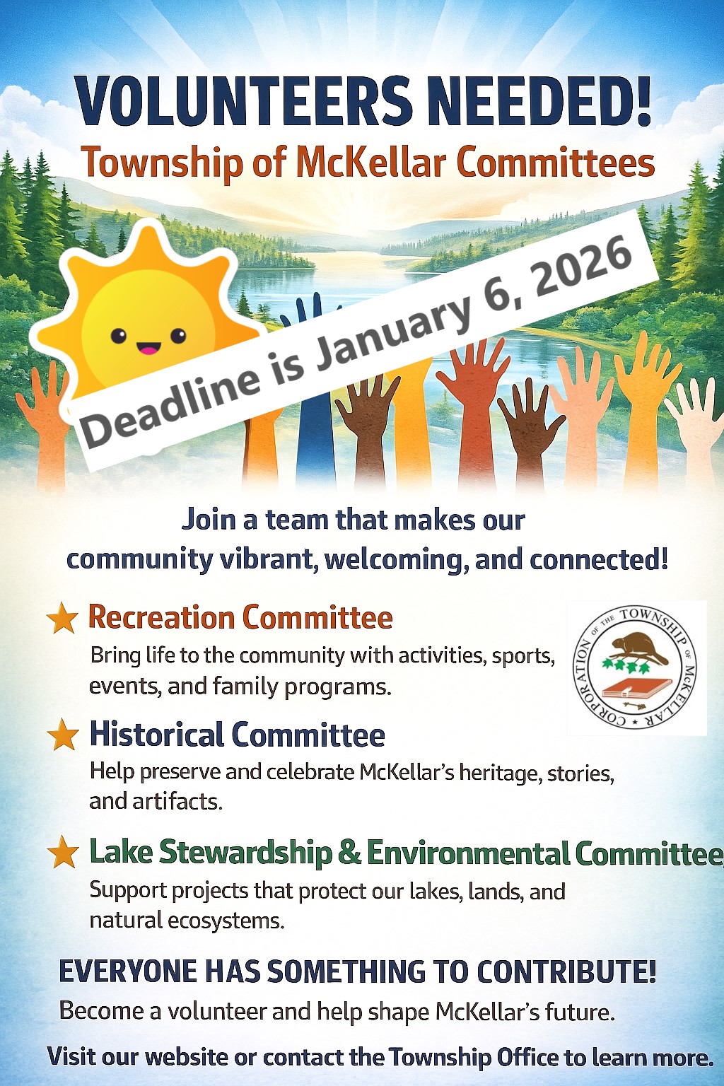 VOLUNTEERS NEEDED volunteers needed